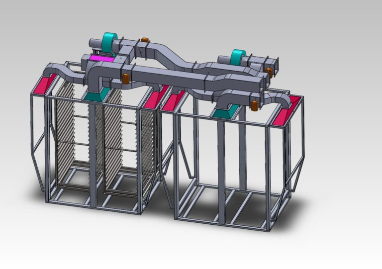 BATERIE DE USCATOARE CU TAVI DIN INOX