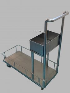CARUCIOR INTEGRAL INOX PENTRU MATERIALE DE CURATENIE